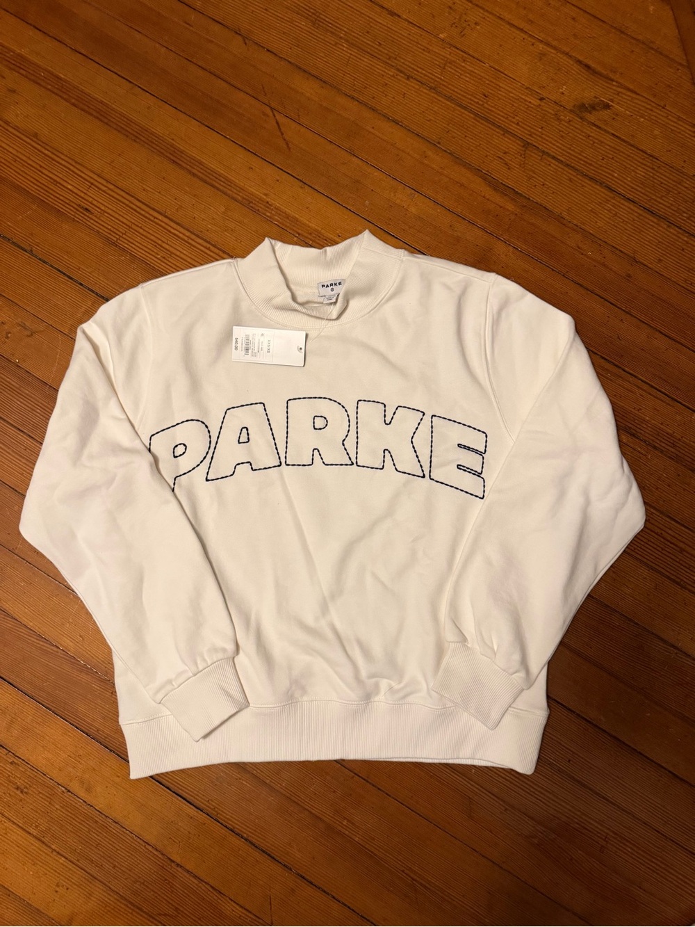 Target x Parke White Crewneck Sweatshirt a XXS/XS - NWT